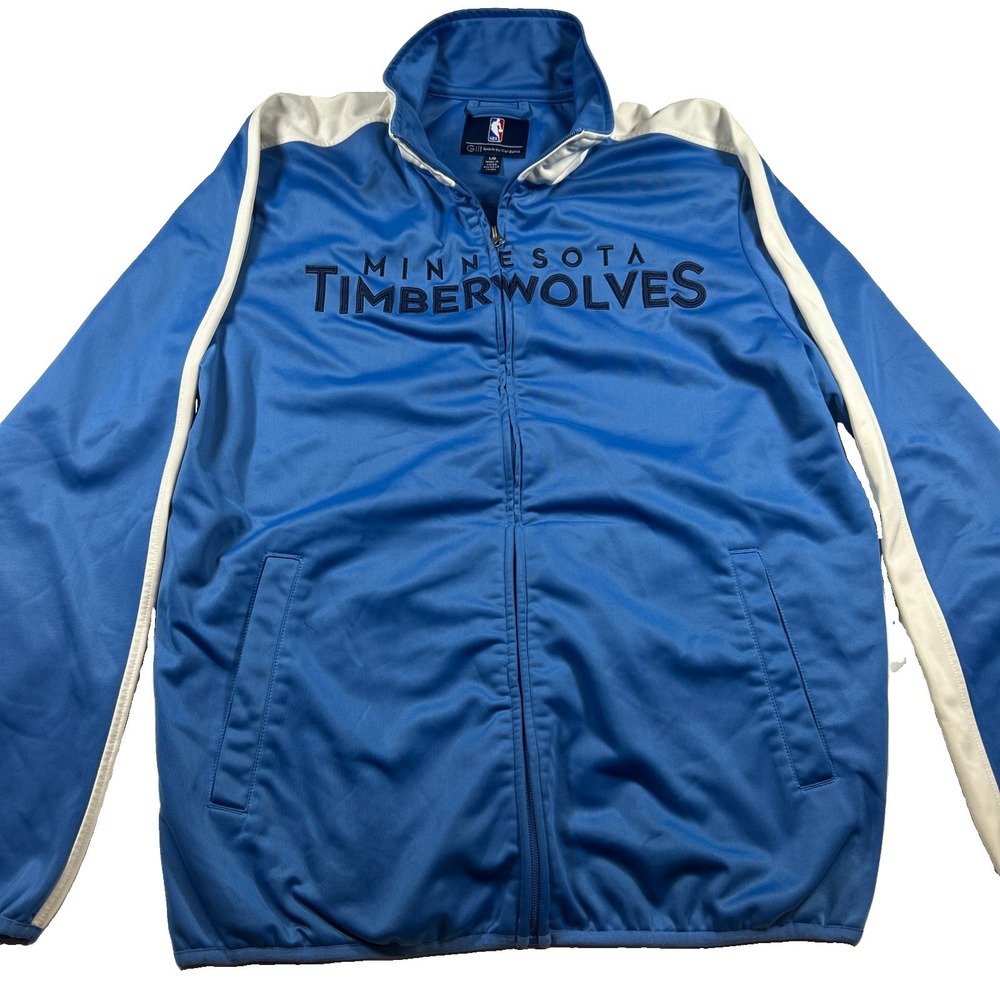 Minnesota Timberwolves G-III Sports by Carl Banks Blue/White Warm Up Sz Large